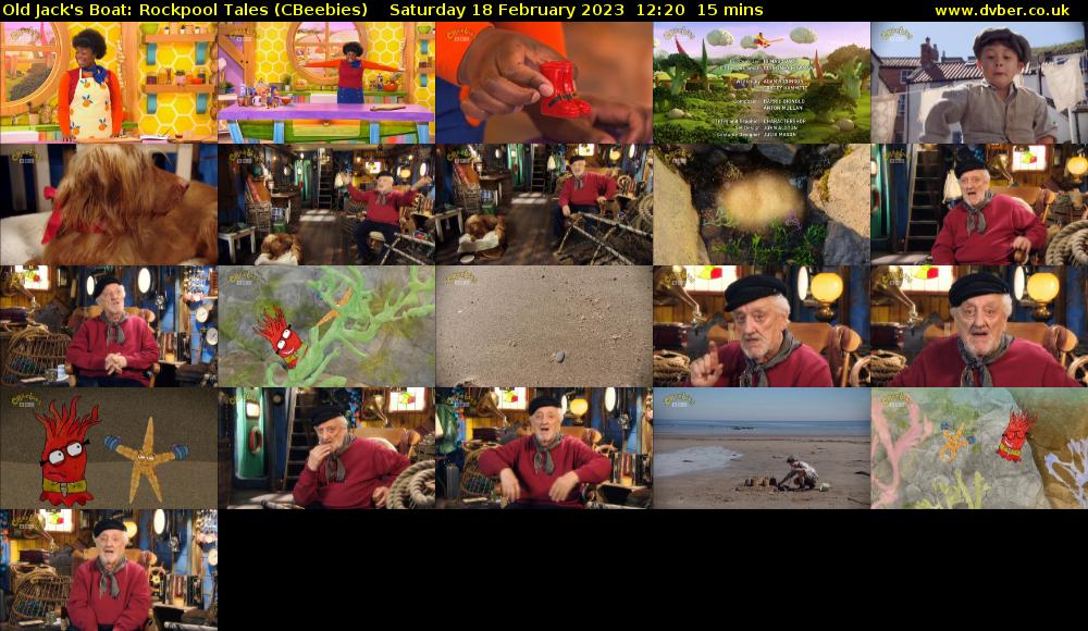 Old Jack's Boat: Rockpool Tales (CBeebies) Saturday 18 February 2023 12:20 - 12:35