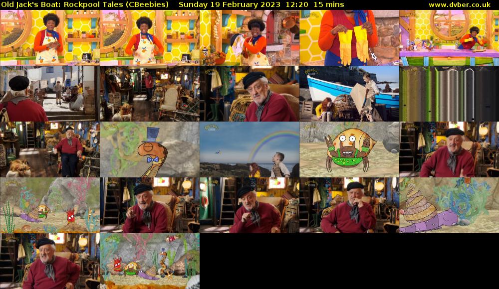 Old Jack's Boat: Rockpool Tales (CBeebies) Sunday 19 February 2023 12:20 - 12:35