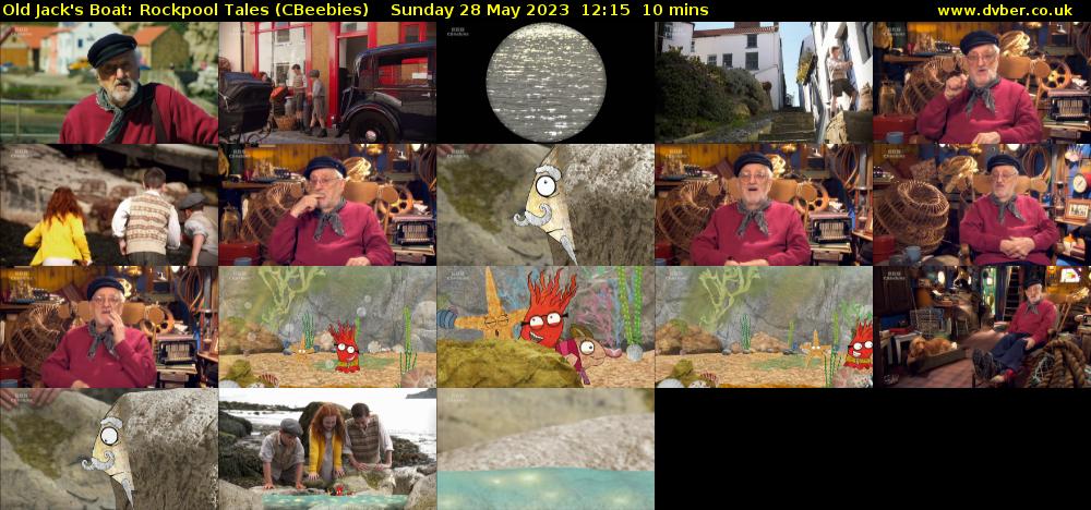 Old Jack's Boat: Rockpool Tales (CBeebies) Sunday 28 May 2023 12:15 - 12:25
