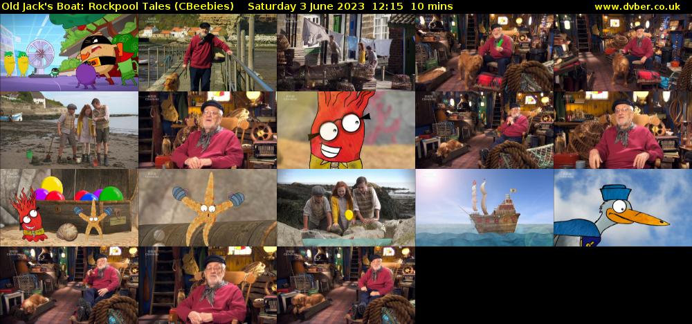 Old Jack's Boat: Rockpool Tales (CBeebies) Saturday 3 June 2023 12:15 - 12:25
