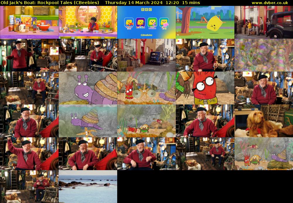 Old Jack's Boat: Rockpool Tales (CBeebies) Thursday 14 March 2024 12:20 - 12:35