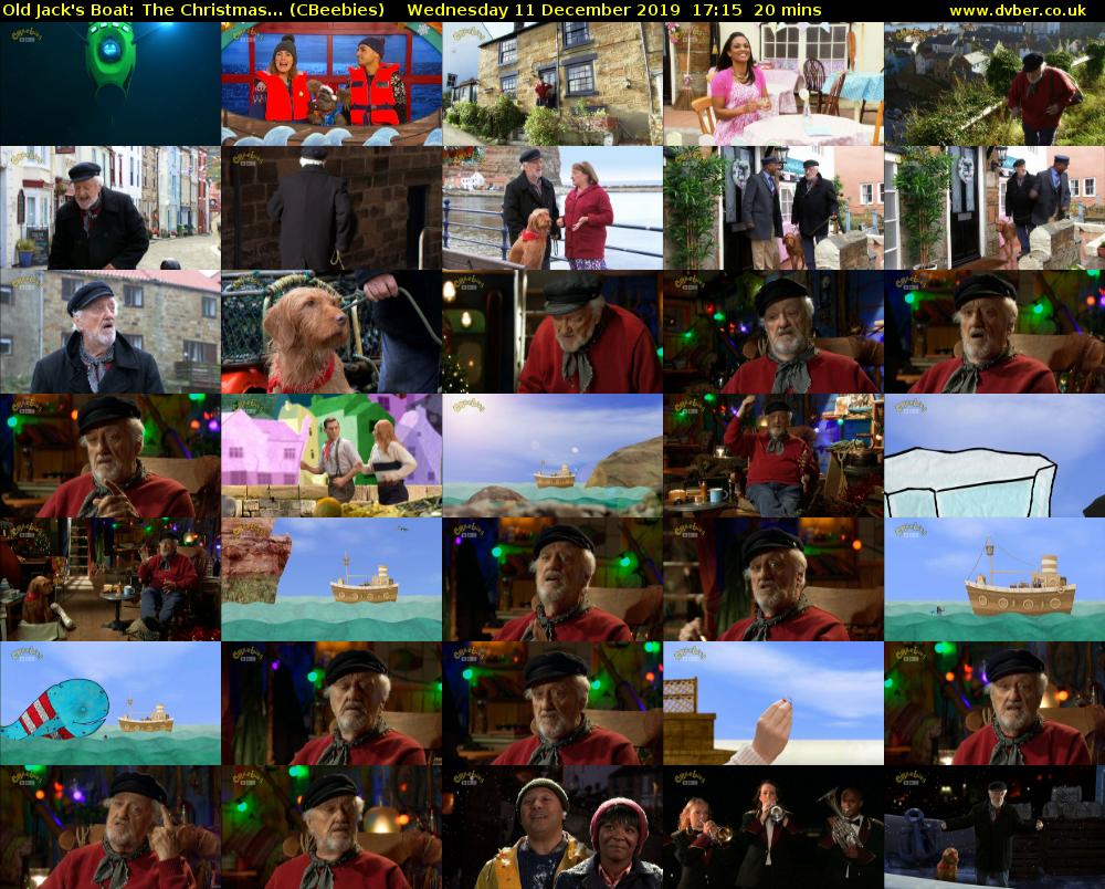 Old Jack's Boat: The Christmas... (CBeebies) Wednesday 11 December 2019 17:15 - 17:35