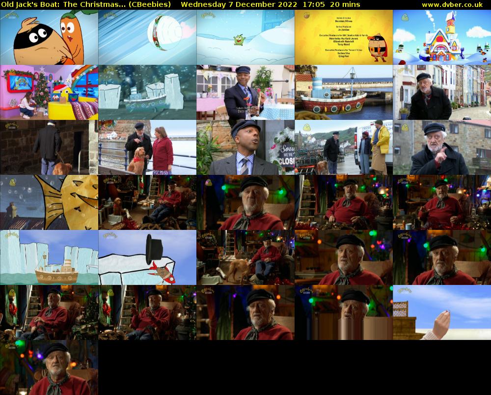 Old Jack's Boat: The Christmas... (CBeebies) Wednesday 7 December 2022 17:05 - 17:25