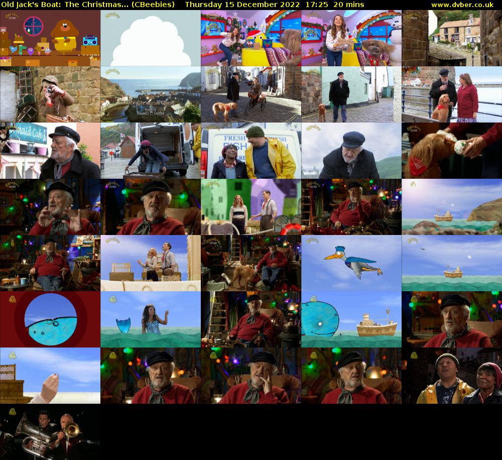 Old Jack's Boat: The Christmas... (CBeebies) Thursday 15 December 2022 17:25 - 17:45