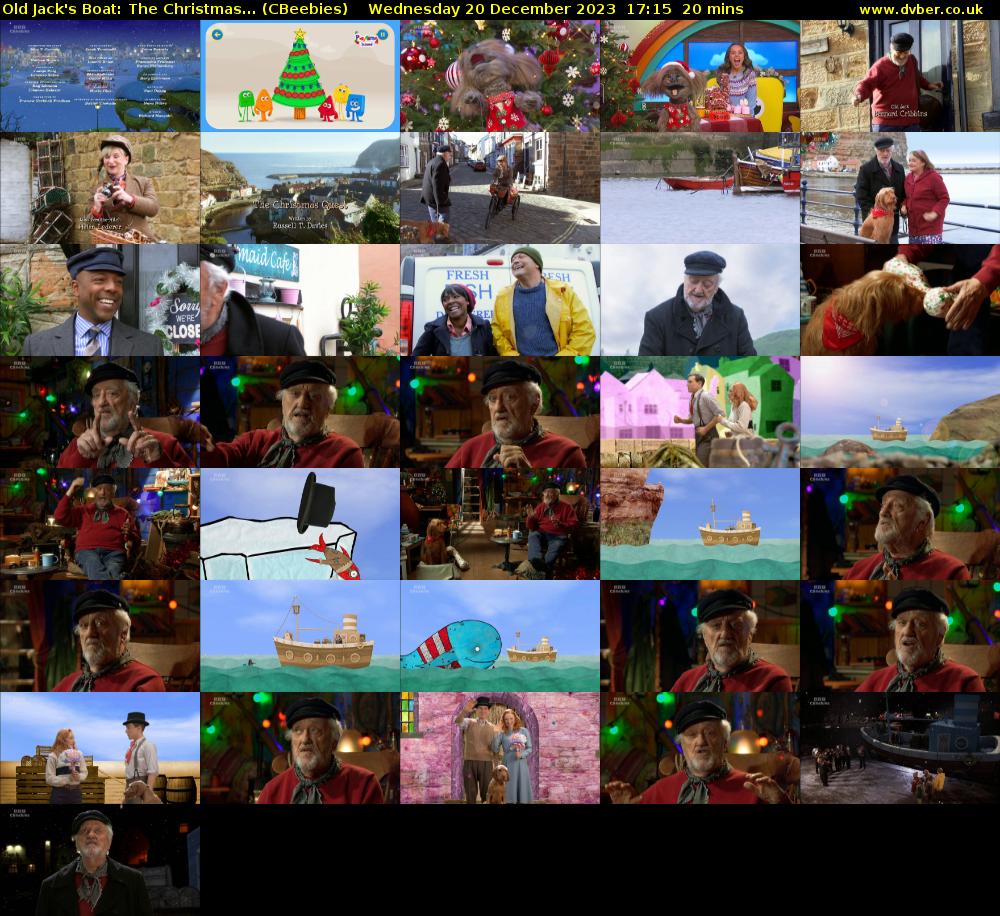 Old Jack's Boat: The Christmas... (CBeebies) Wednesday 20 December 2023 17:15 - 17:35