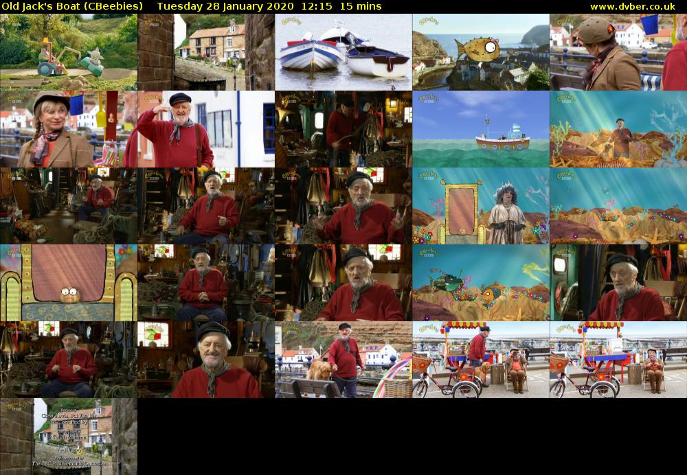 Old Jack's Boat (CBeebies) Tuesday 28 January 2020 12:15 - 12:30