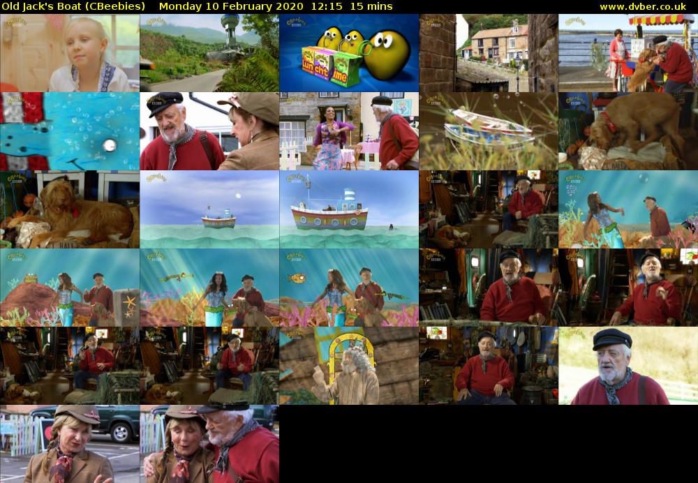 Old Jack's Boat (CBeebies) Monday 10 February 2020 12:15 - 12:30