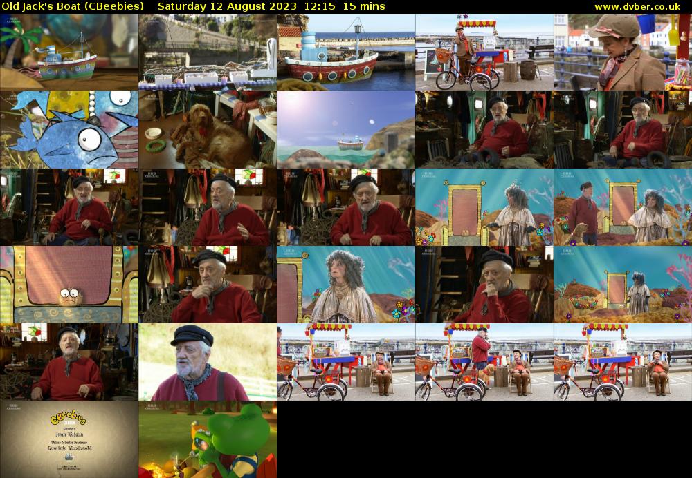 Old Jack's Boat (CBeebies) Saturday 12 August 2023 12:15 - 12:30