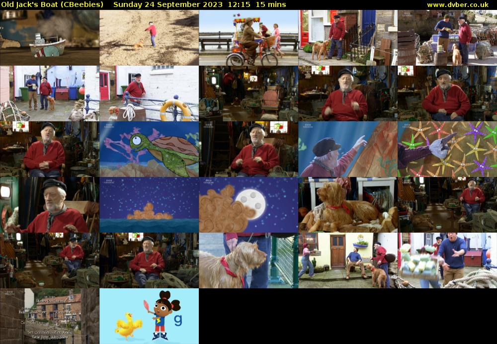 Old Jack's Boat (CBeebies) Sunday 24 September 2023 12:15 - 12:30