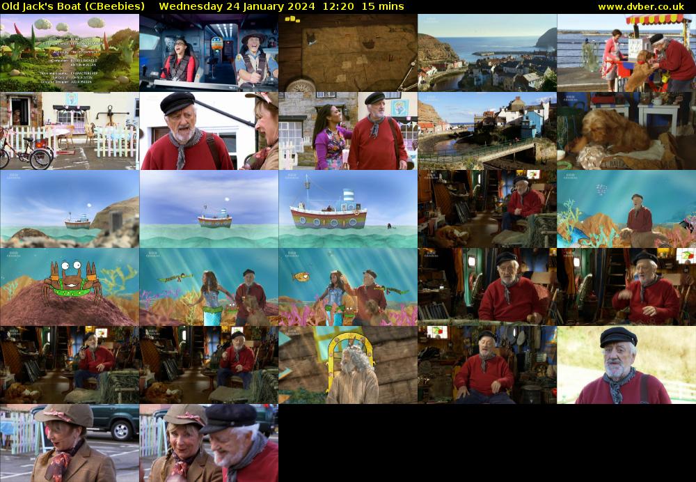 Old Jack's Boat (CBeebies) Wednesday 24 January 2024 12:20 - 12:35