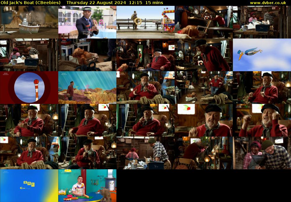 Old Jack's Boat (CBeebies) Thursday 22 August 2024 12:15 - 12:30