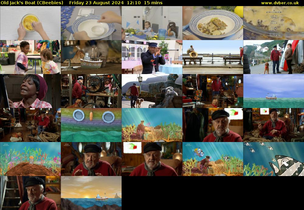 Old Jack's Boat (CBeebies) Friday 23 August 2024 12:10 - 12:25