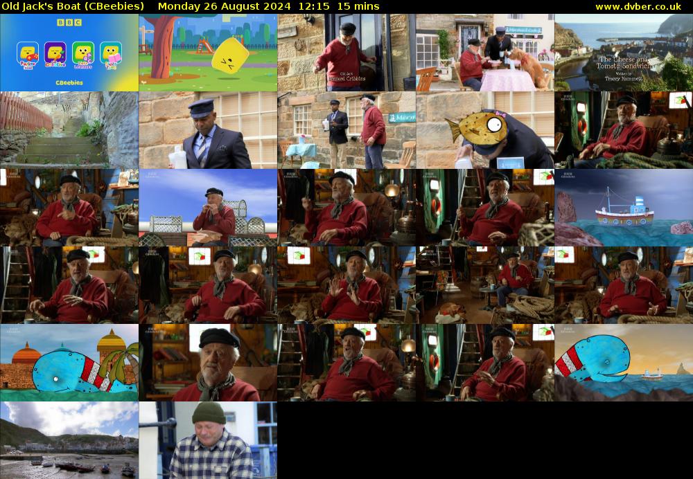 Old Jack's Boat (CBeebies) Monday 26 August 2024 12:15 - 12:30