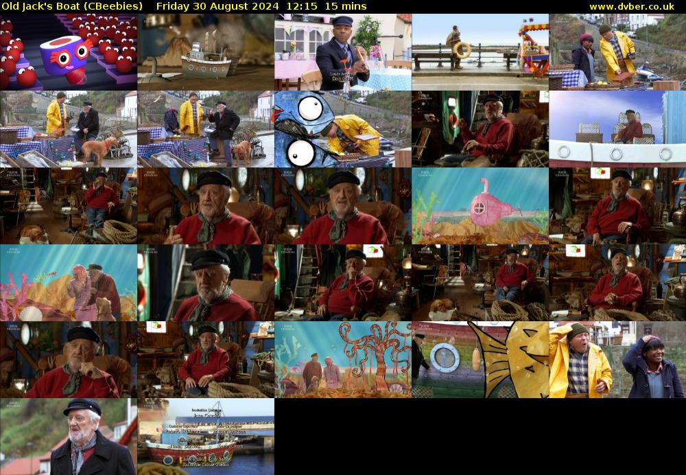 Old Jack's Boat (CBeebies) Friday 30 August 2024 12:15 - 12:30