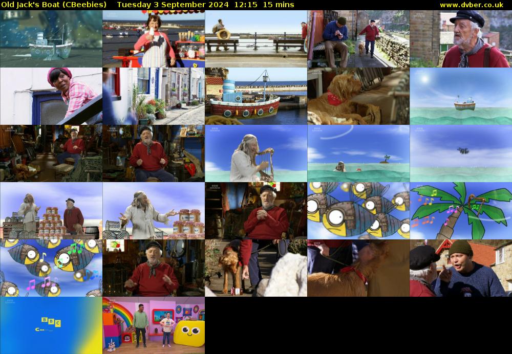 Old Jack's Boat (CBeebies) Tuesday 3 September 2024 12:15 - 12:30