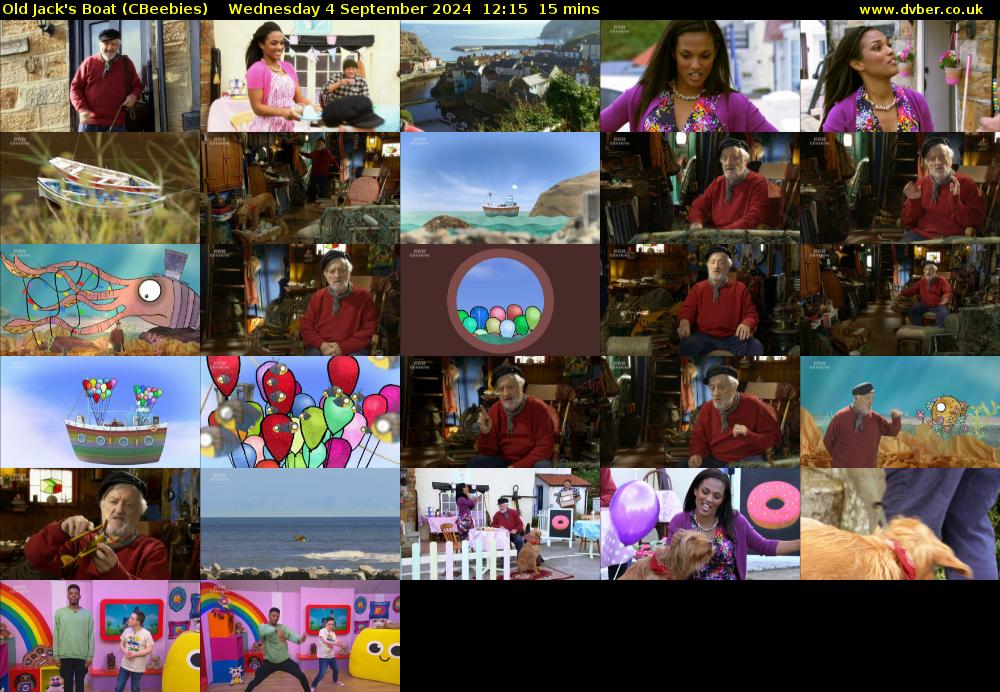 Old Jack's Boat (CBeebies) Wednesday 4 September 2024 12:15 - 12:30