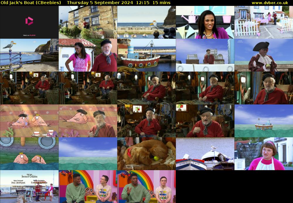 Old Jack's Boat (CBeebies) Thursday 5 September 2024 12:15 - 12:30