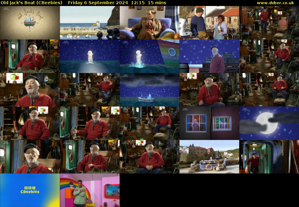 Old Jack's Boat (CBeebies) Friday 6 September 2024 12:15 - 12:30