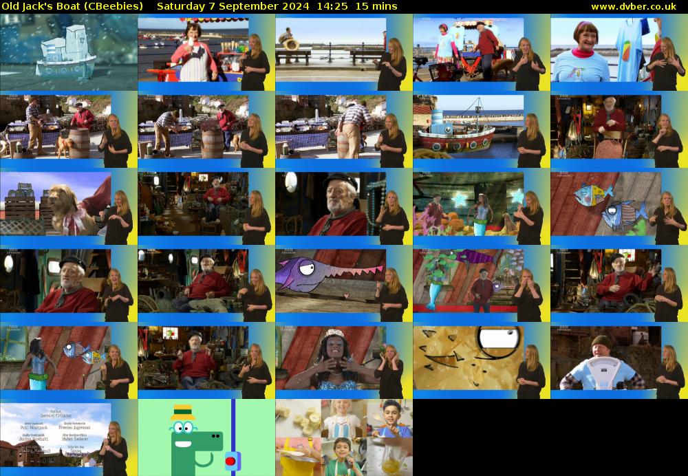 Old Jack's Boat (CBeebies) Saturday 7 September 2024 14:25 - 14:40