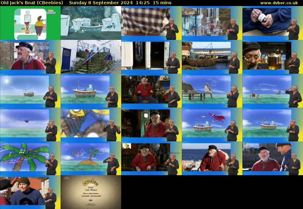 Old Jack's Boat (CBeebies) Sunday 8 September 2024 14:25 - 14:40