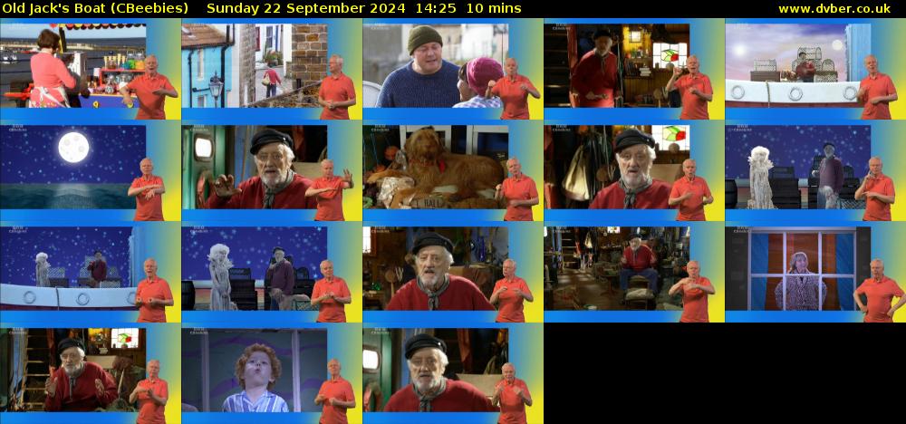 Old Jack's Boat (CBeebies) Sunday 22 September 2024 14:25 - 14:35