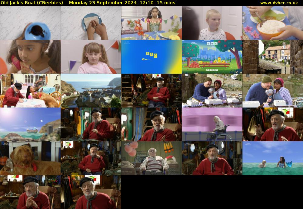 Old Jack's Boat (CBeebies) Monday 23 September 2024 12:10 - 12:25