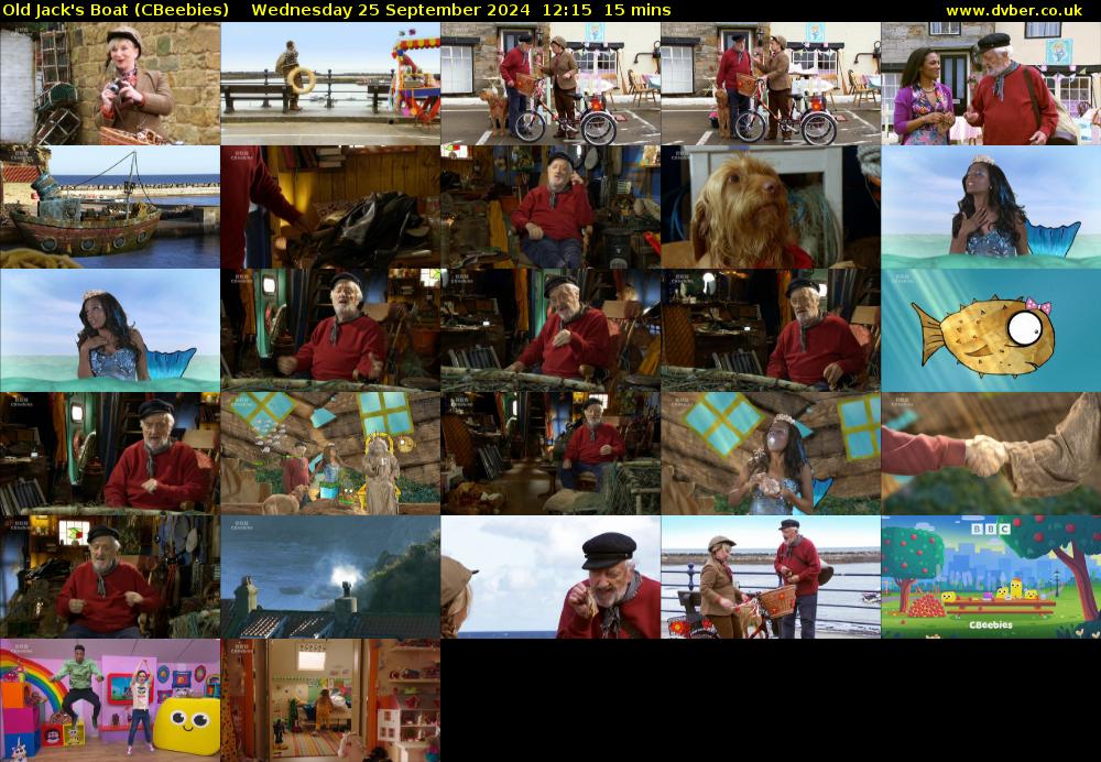 Old Jack's Boat (CBeebies) Wednesday 25 September 2024 12:15 - 12:30