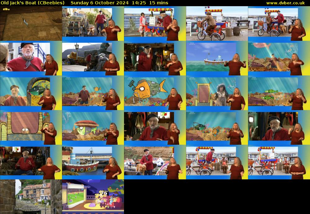 Old Jack's Boat (CBeebies) Sunday 6 October 2024 14:25 - 14:40