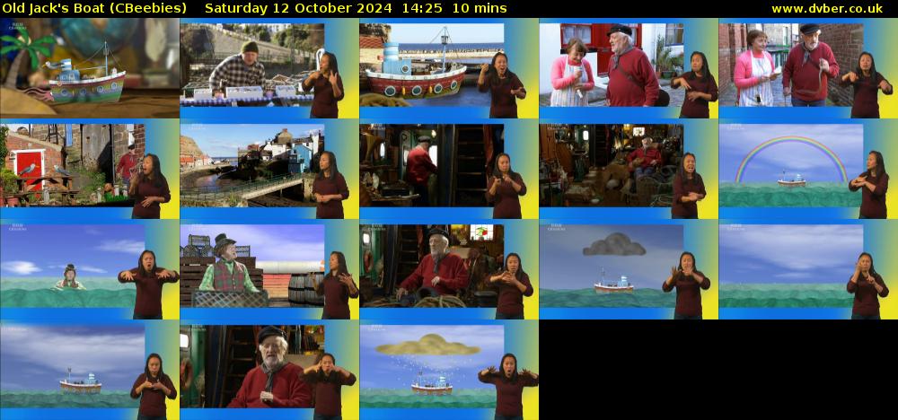 Old Jack's Boat (CBeebies) Saturday 12 October 2024 14:25 - 14:35