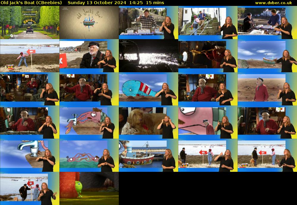 Old Jack's Boat (CBeebies) Sunday 13 October 2024 14:25 - 14:40
