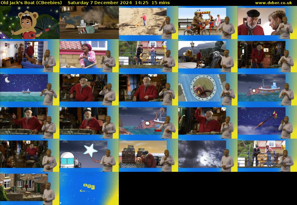 Old Jack's Boat (CBeebies) Saturday 7 December 2024 14:25 - 14:40