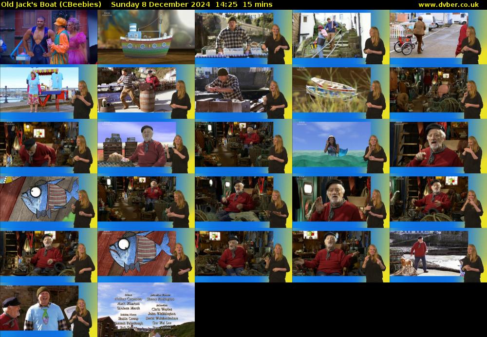 Old Jack's Boat (CBeebies) Sunday 8 December 2024 14:25 - 14:40