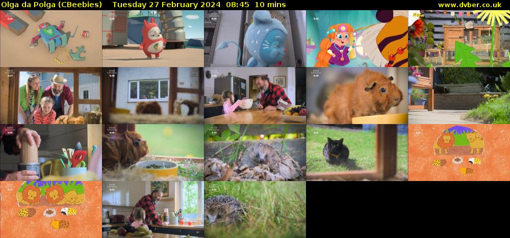 Olga da Polga (CBeebies) Tuesday 27 February 2024 08:45 - 08:55