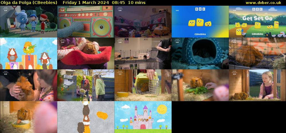 Olga da Polga (CBeebies) Friday 1 March 2024 08:45 - 08:55