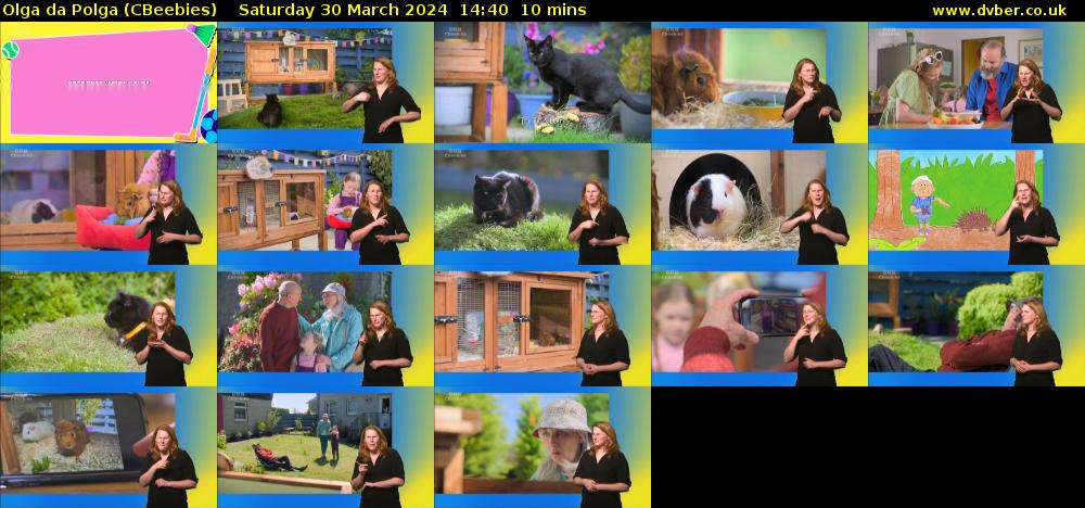 Olga da Polga (CBeebies) Saturday 30 March 2024 14:40 - 14:50