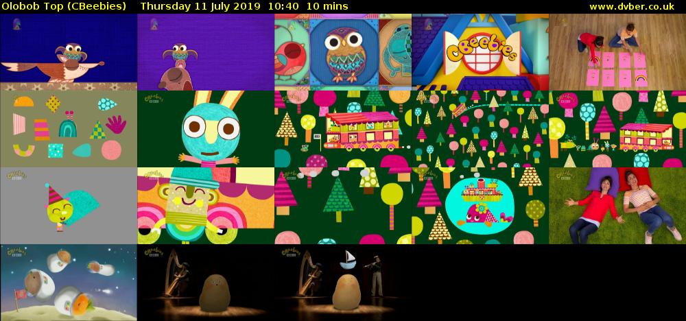 Olobob Top (CBeebies) Thursday 11 July 2019 10:40 - 10:50