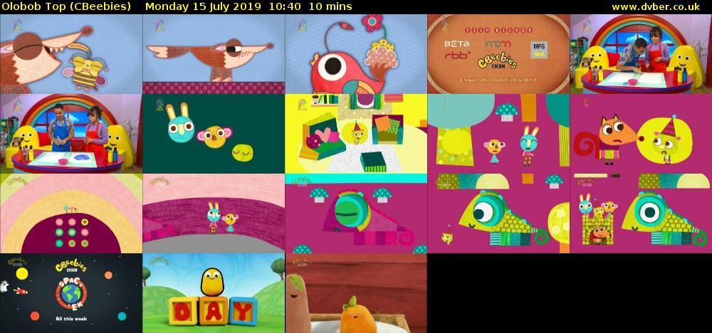 Olobob Top (CBeebies) Monday 15 July 2019 10:40 - 10:50