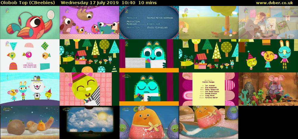 Olobob Top (CBeebies) Wednesday 17 July 2019 10:40 - 10:50