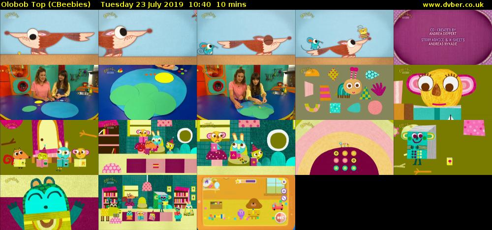 Olobob Top (CBeebies) Tuesday 23 July 2019 10:40 - 10:50