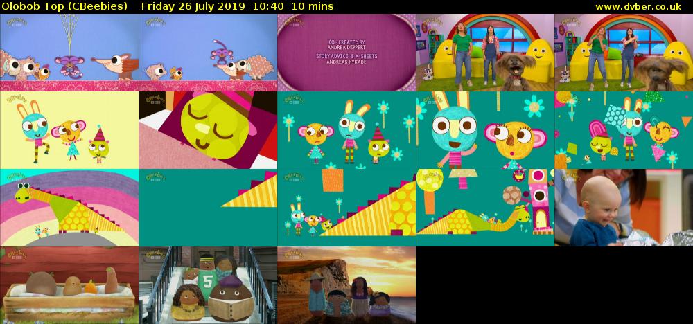Olobob Top (CBeebies) Friday 26 July 2019 10:40 - 10:50