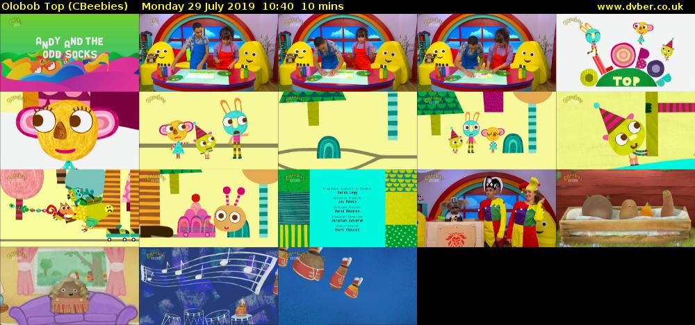 Olobob Top (CBeebies) Monday 29 July 2019 10:40 - 10:50