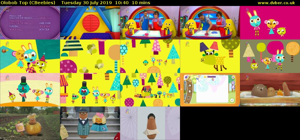 Olobob Top (CBeebies) Tuesday 30 July 2019 10:40 - 10:50
