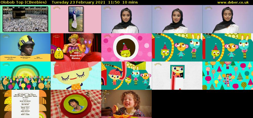 Olobob Top (CBeebies) Tuesday 23 February 2021 11:50 - 12:00