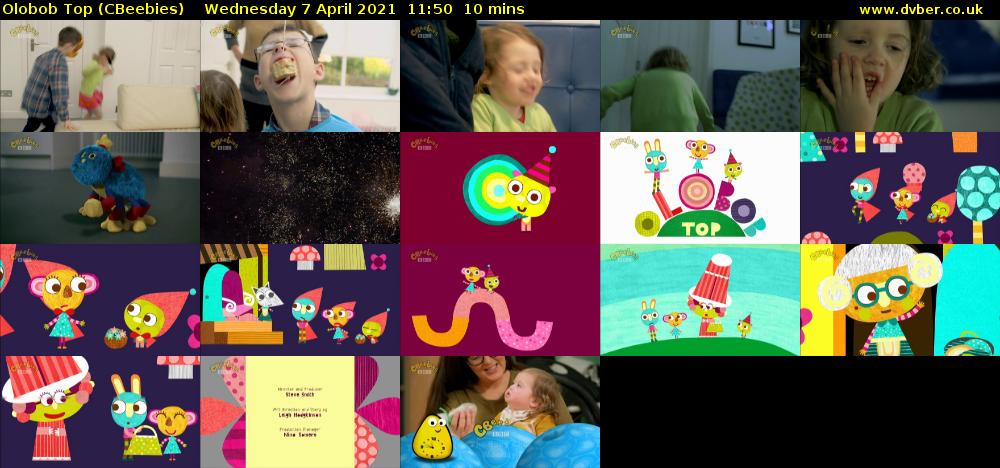 Olobob Top (CBeebies) Wednesday 7 April 2021 11:50 - 12:00