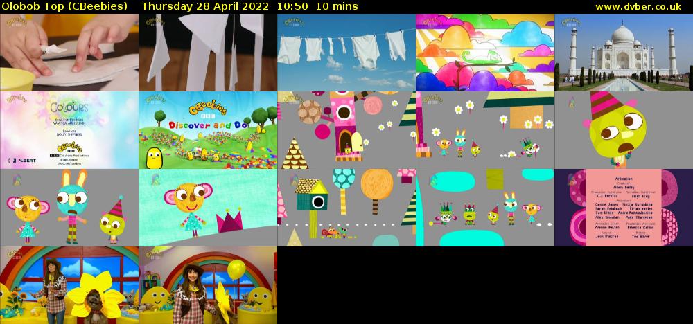 Olobob Top (CBeebies) Thursday 28 April 2022 10:50 - 11:00