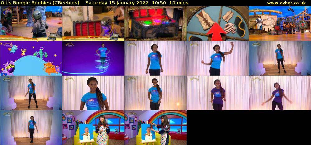 Oti's Boogie Beebies (CBeebies) Saturday 15 January 2022 10:50 - 11:00