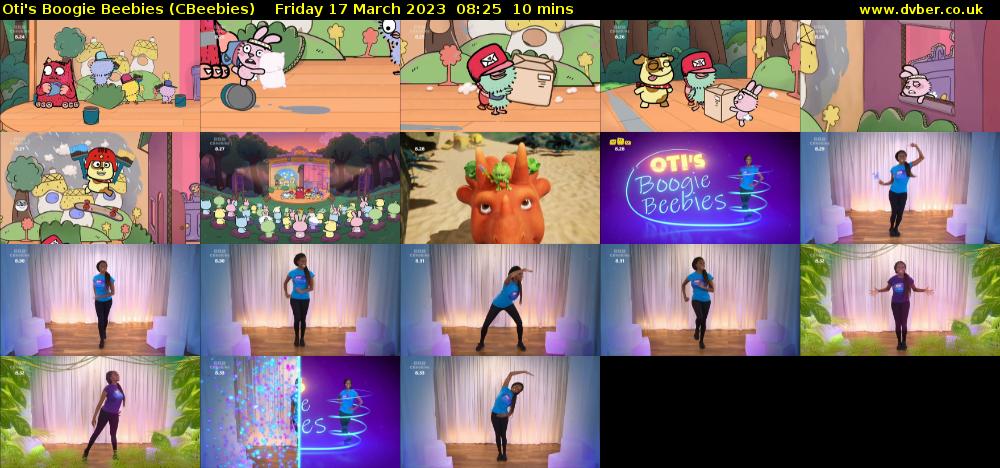 Oti's Boogie Beebies (CBeebies) Friday 17 March 2023 08:25 - 08:35