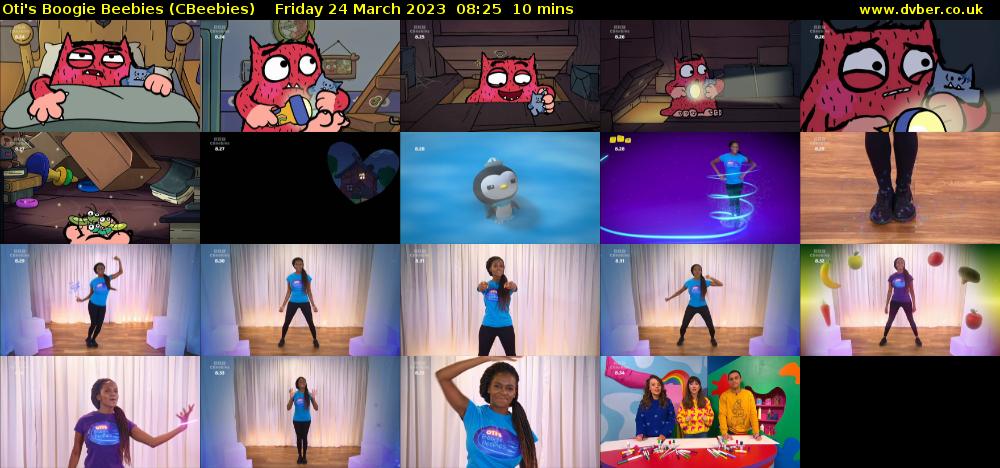 Oti's Boogie Beebies (CBeebies) Friday 24 March 2023 08:25 - 08:35