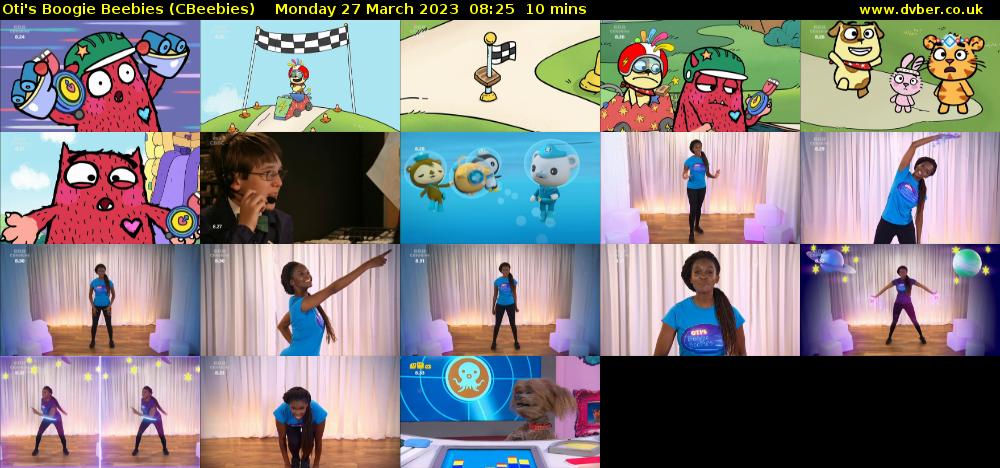 Oti's Boogie Beebies (CBeebies) Monday 27 March 2023 08:25 - 08:35