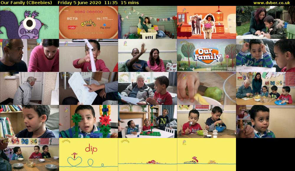 Our Family (CBeebies) Friday 5 June 2020 11:35 - 11:50